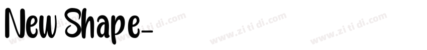 New Shape字体转换